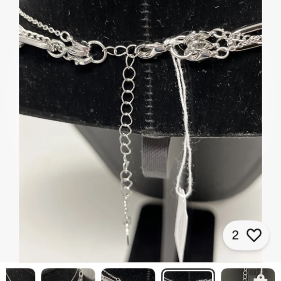 Park Lane (Alexa) Silver Layered Neckkace - Picture 4 of 6